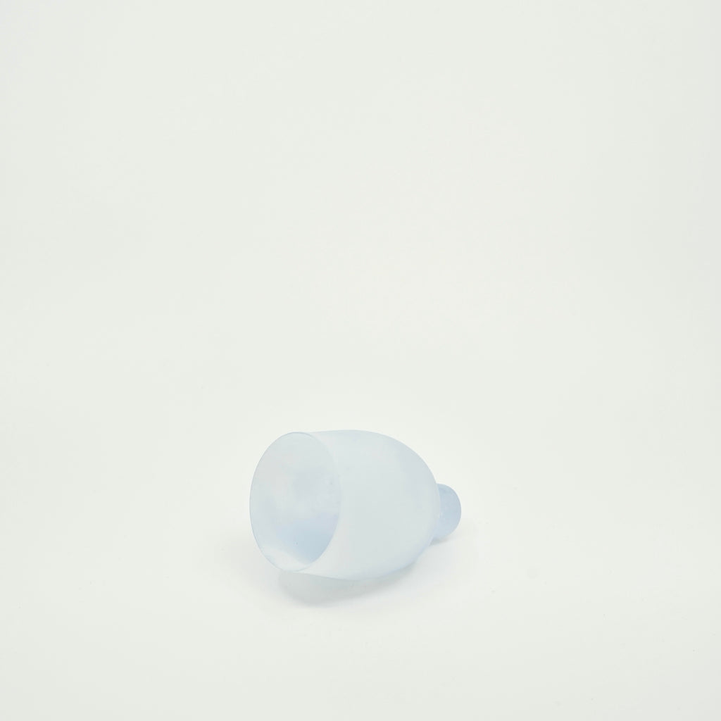 Tulip Glass Cup — Blue Haze
