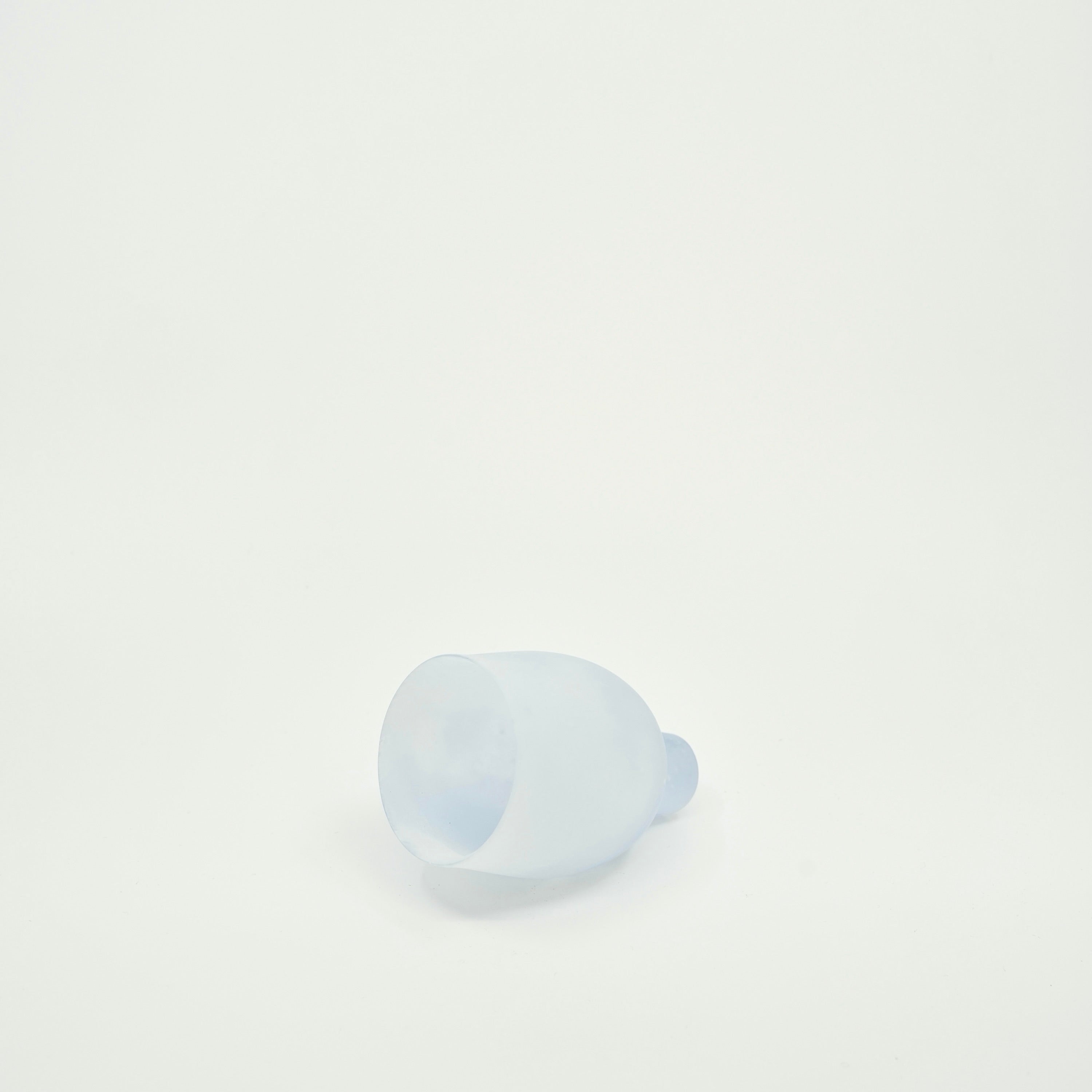 Tulip Glass Cup — Blue Haze