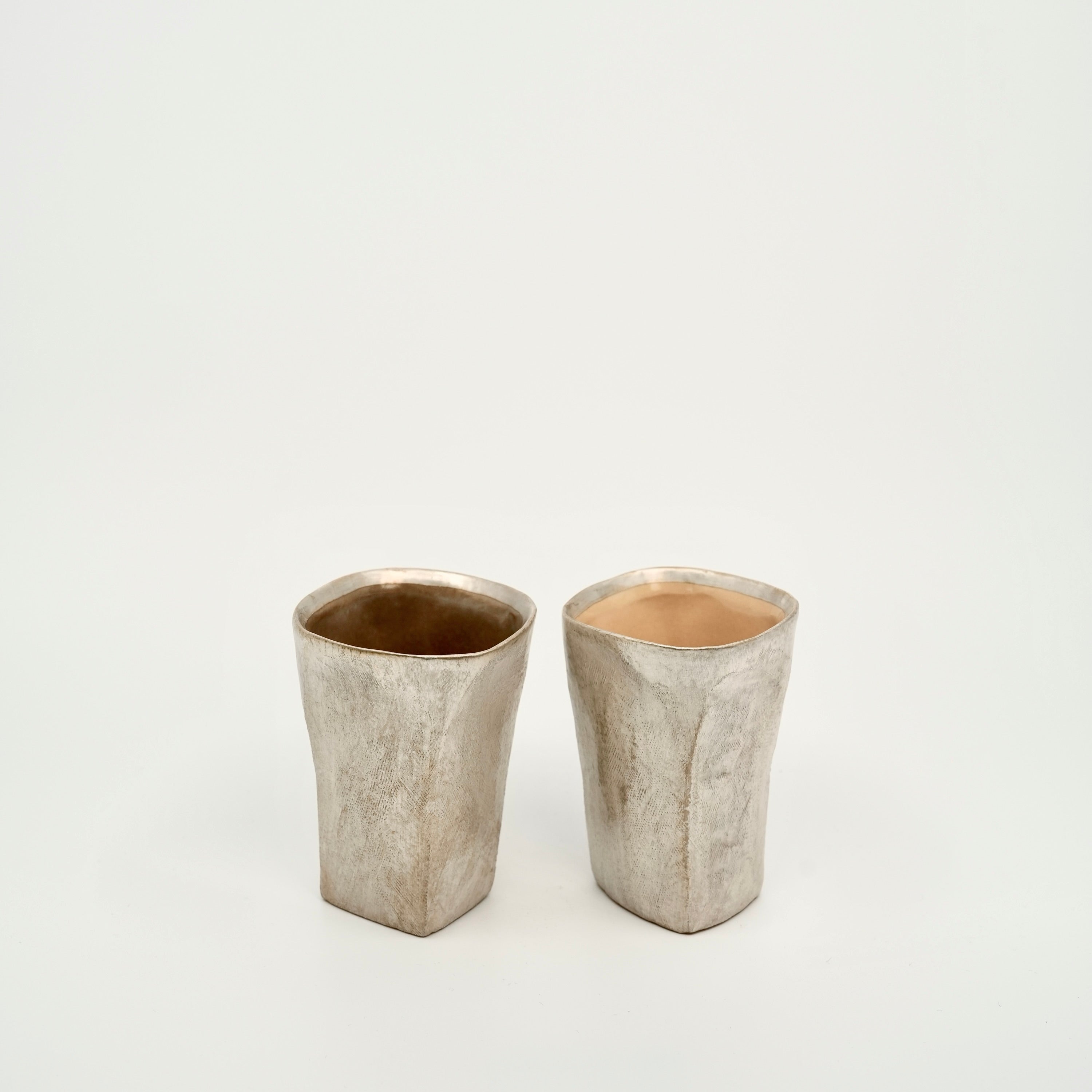 Silver Faceted Cup – Medium