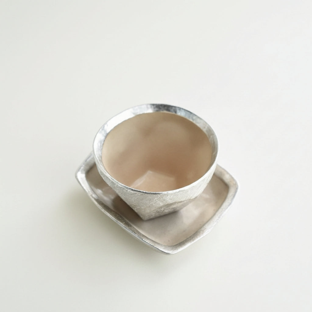 Silver Glaze Teacup