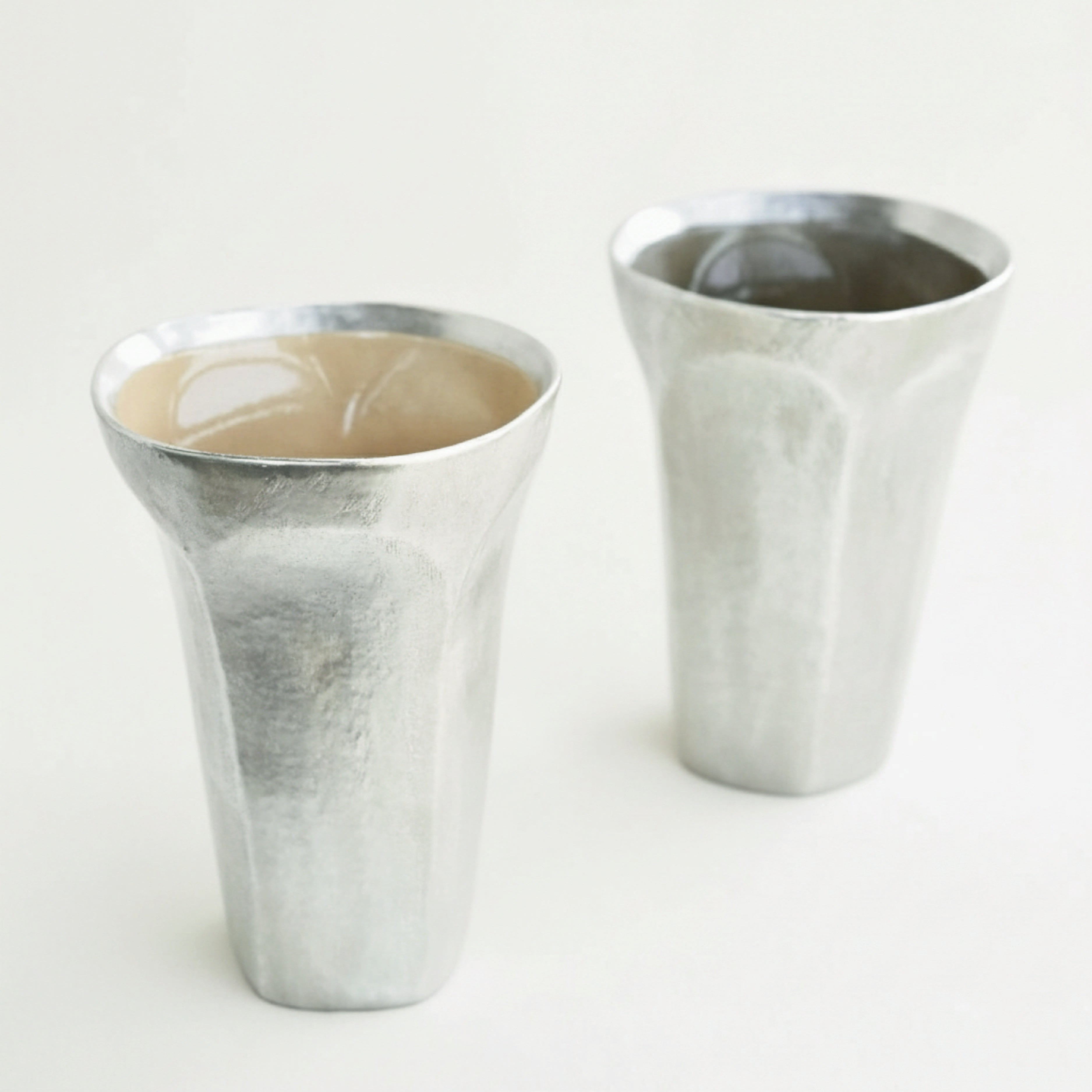 Silver Glaze Drip Coffee Cup
