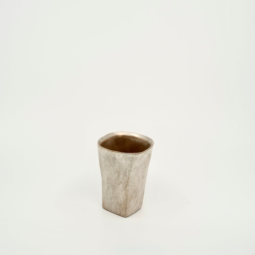 Silver Faceted Cup – Medium