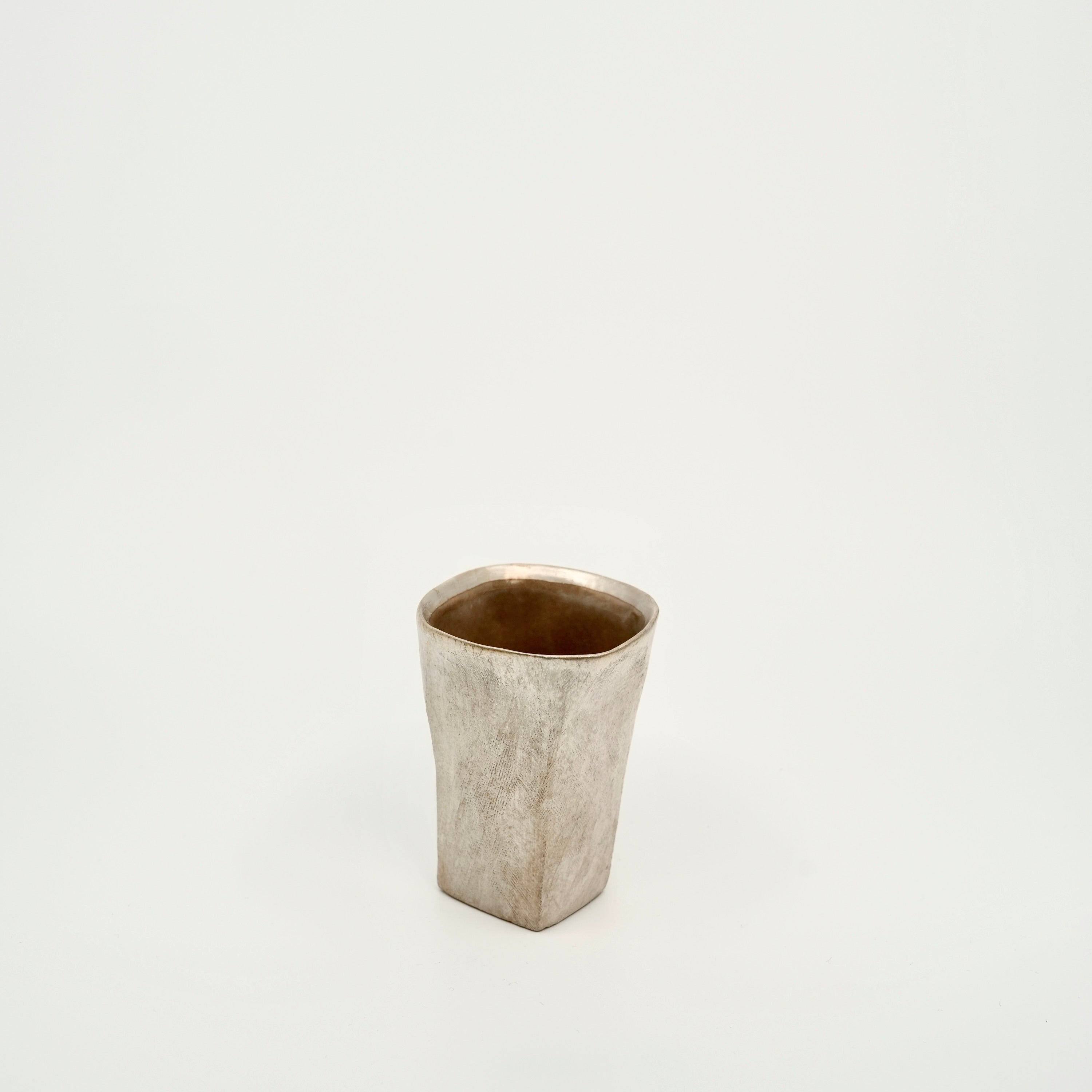 Silver Faceted Cup – Medium