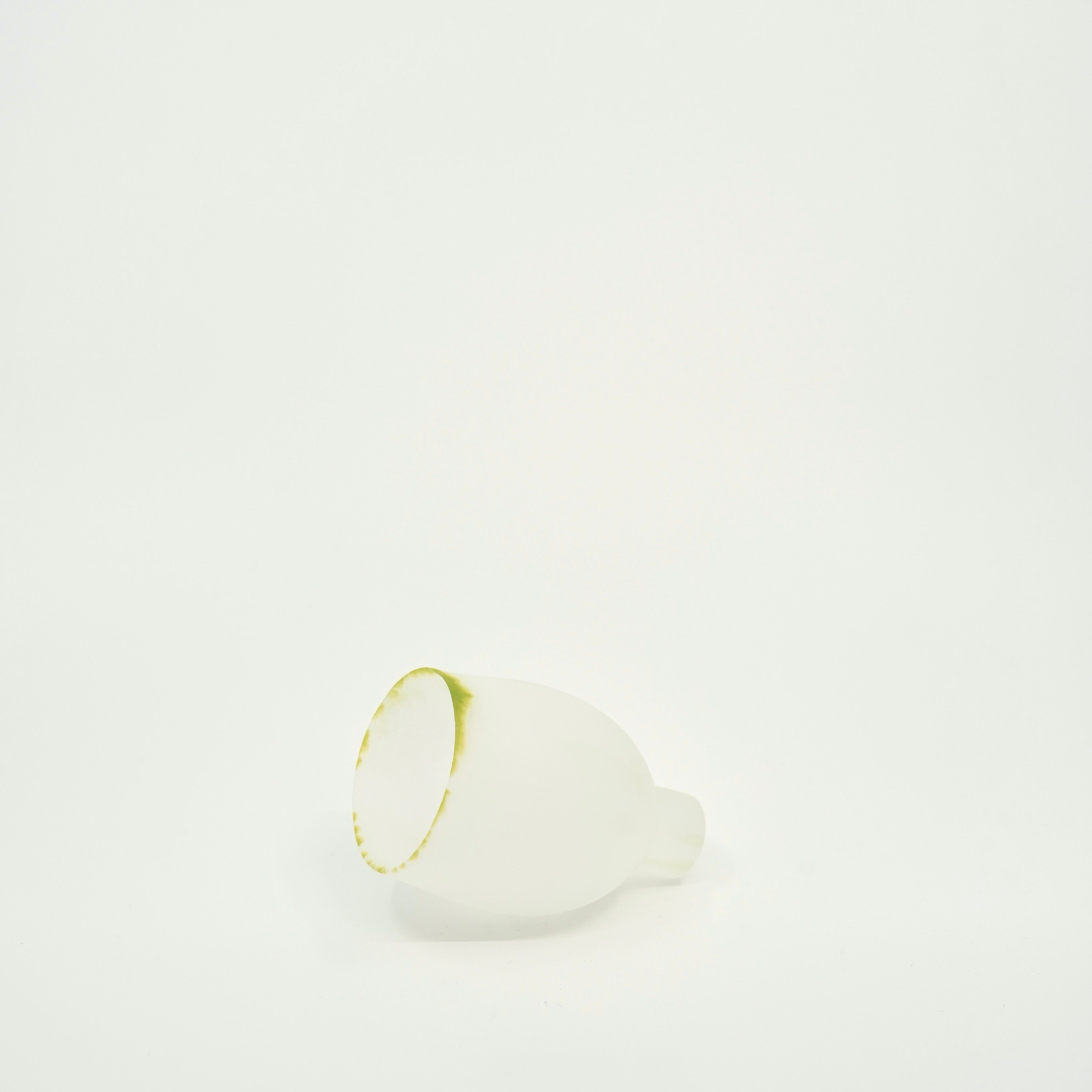 Tulip Glass Cup – White Jade