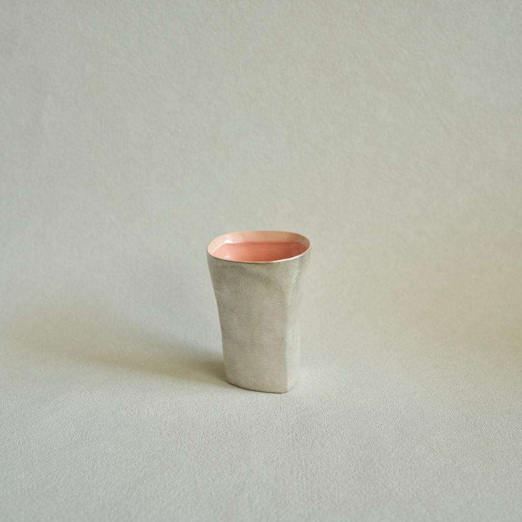 Silver Faceted Cup – Medium
