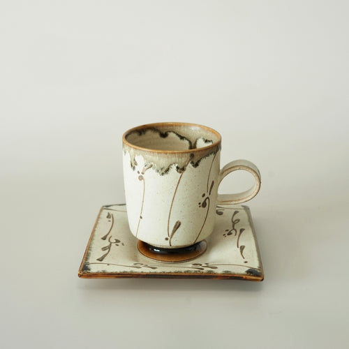 Amber glazed Square Dish