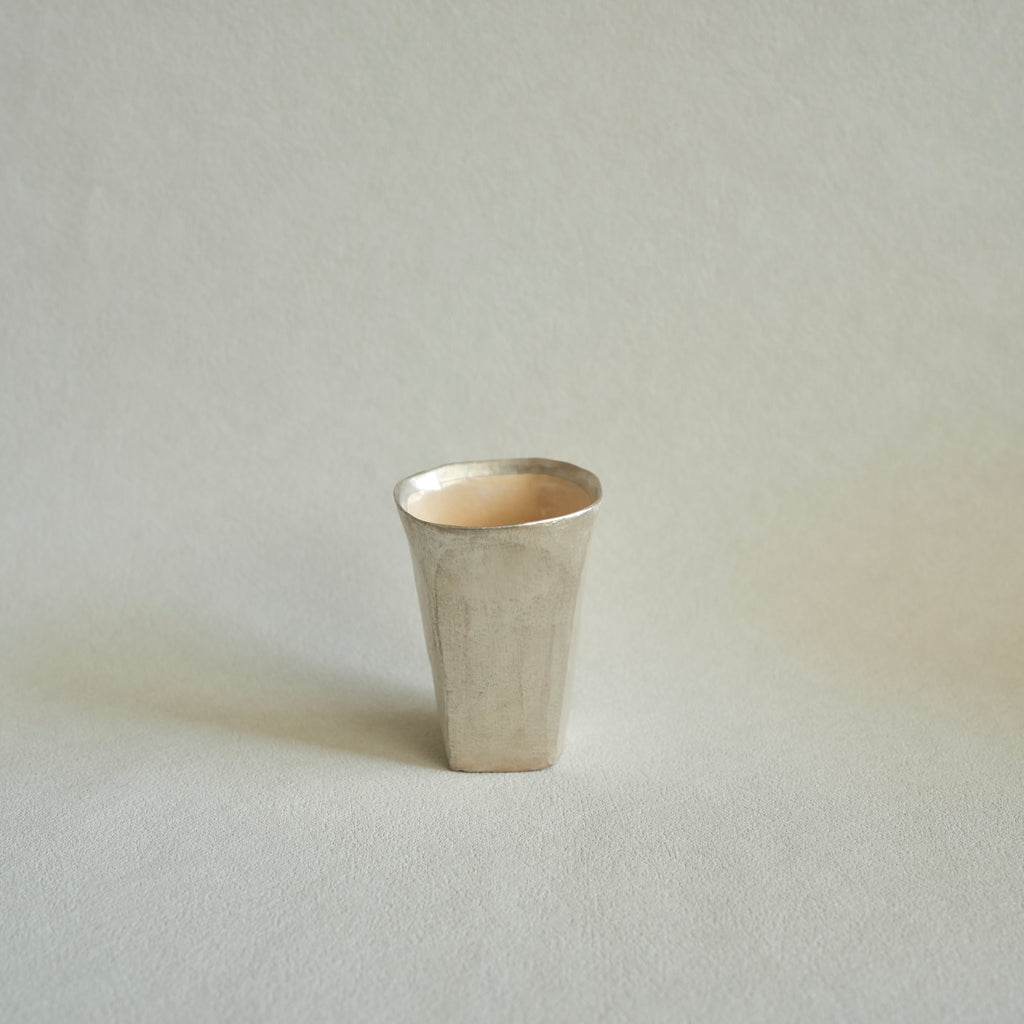 Silver Faceted Cup – Medium