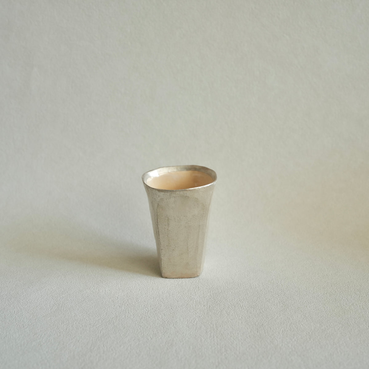 Silver Faceted Cup – Medium