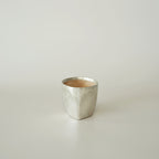 Small Faceted Cup – Beige
