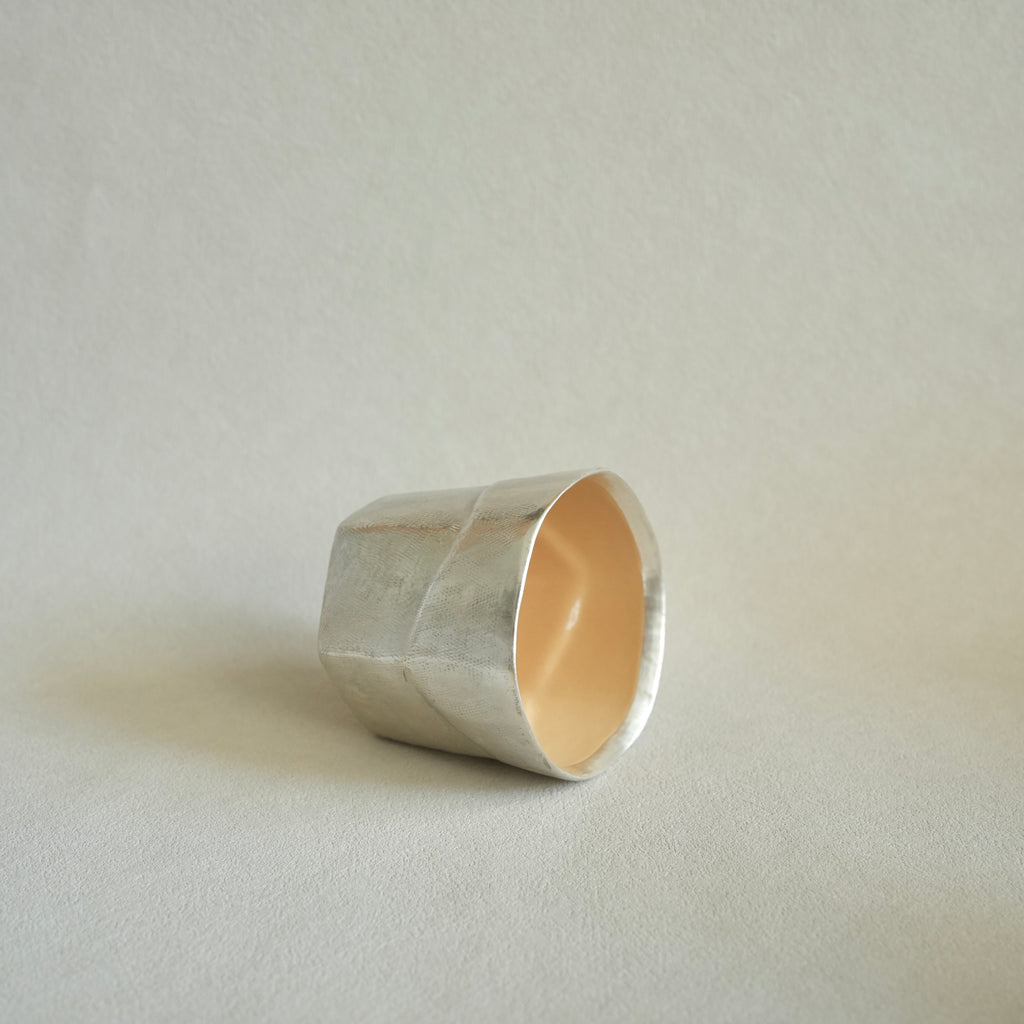 Latte Cup – Silver Luster