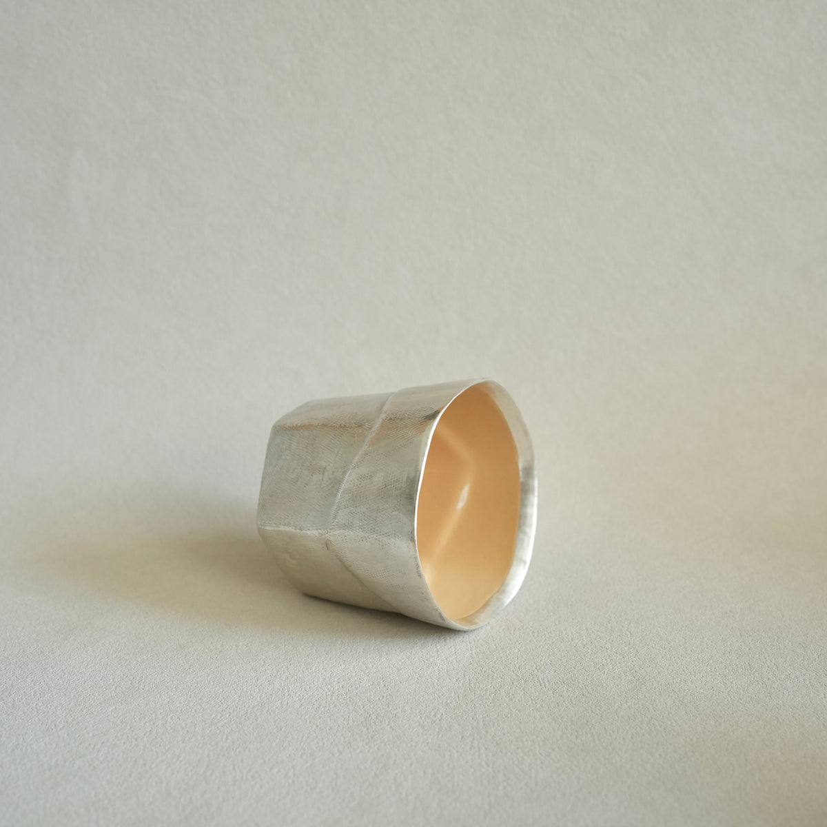Latte Cup – Silver Luster