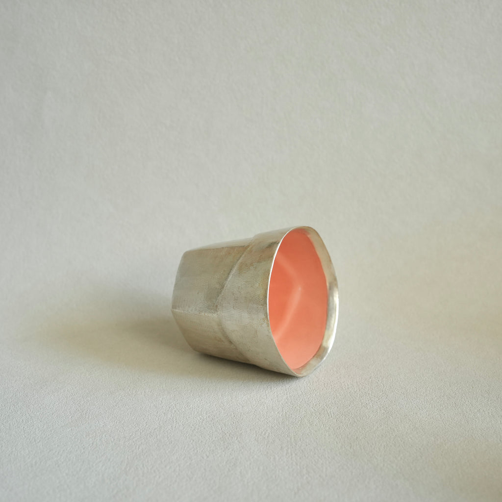 Latte Cup – Silver Luster
