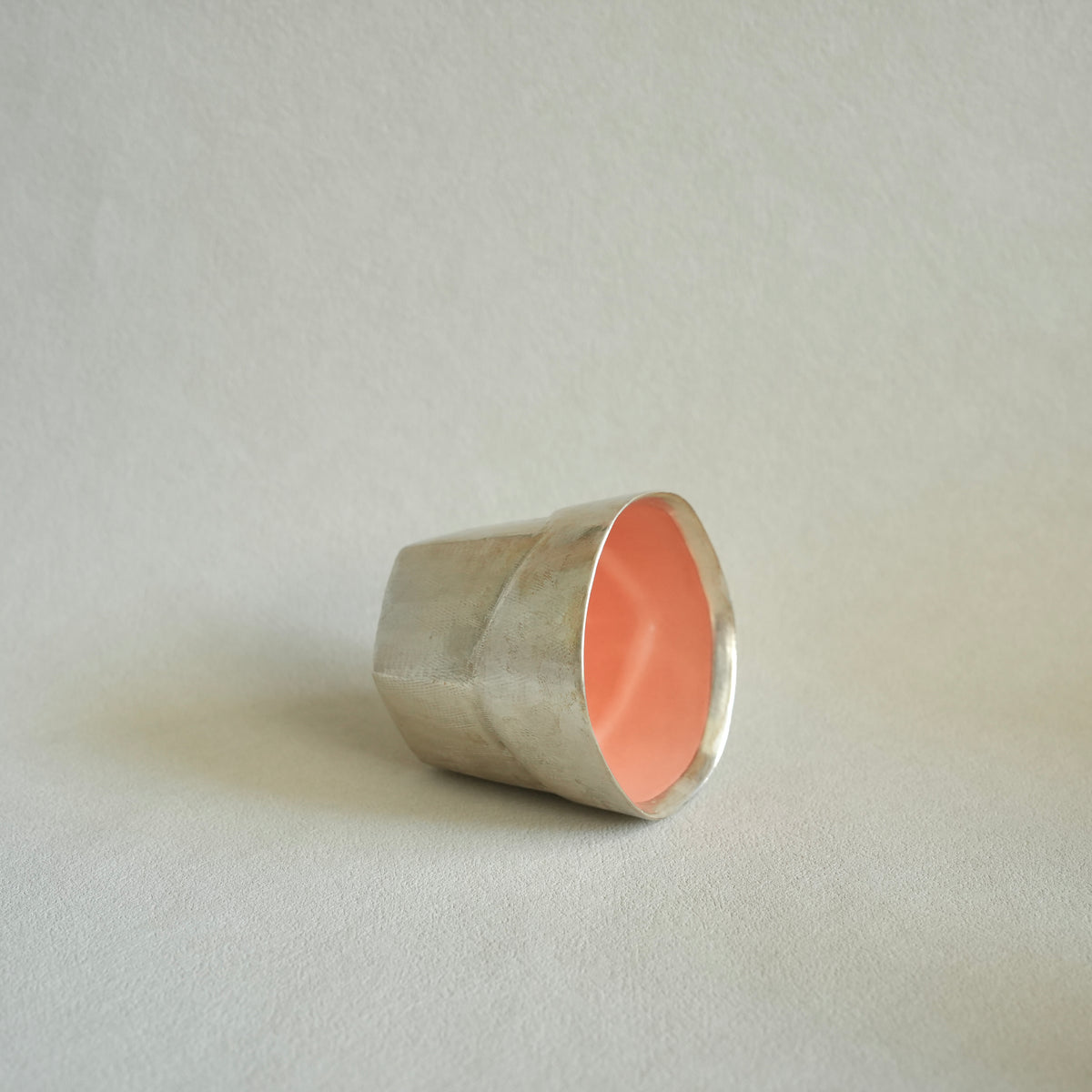 Latte Cup – Silver Luster