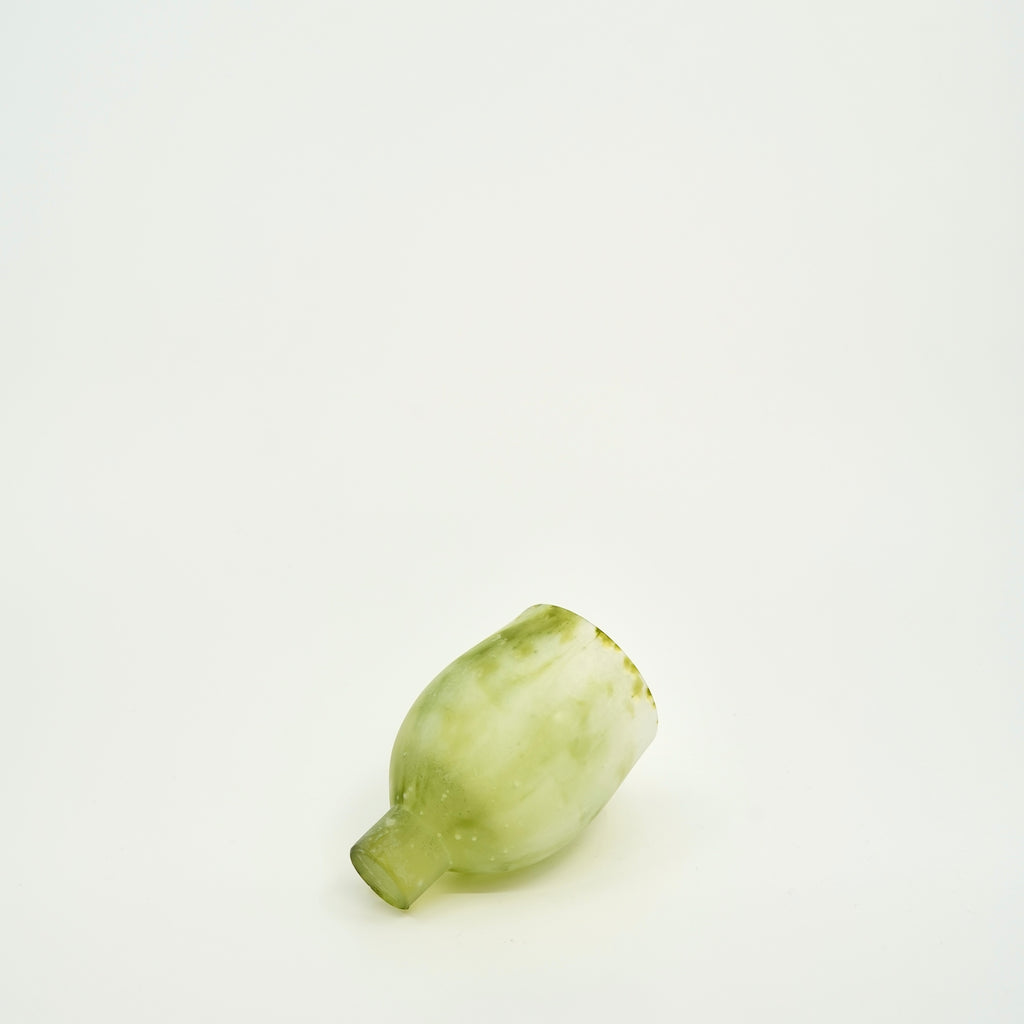 Tulip Glass Cup – Moss Green