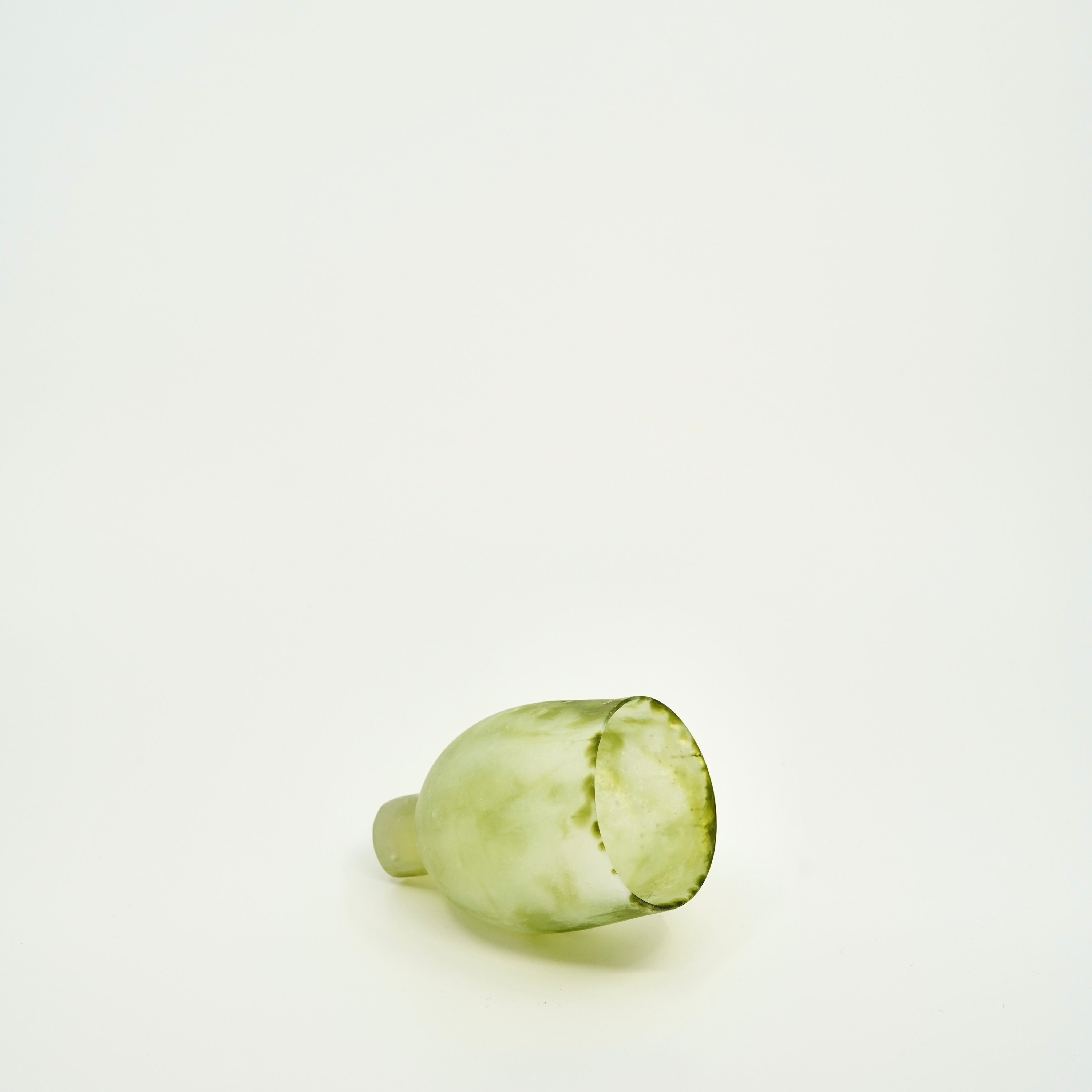 Tulip Glass Cup – Moss Green