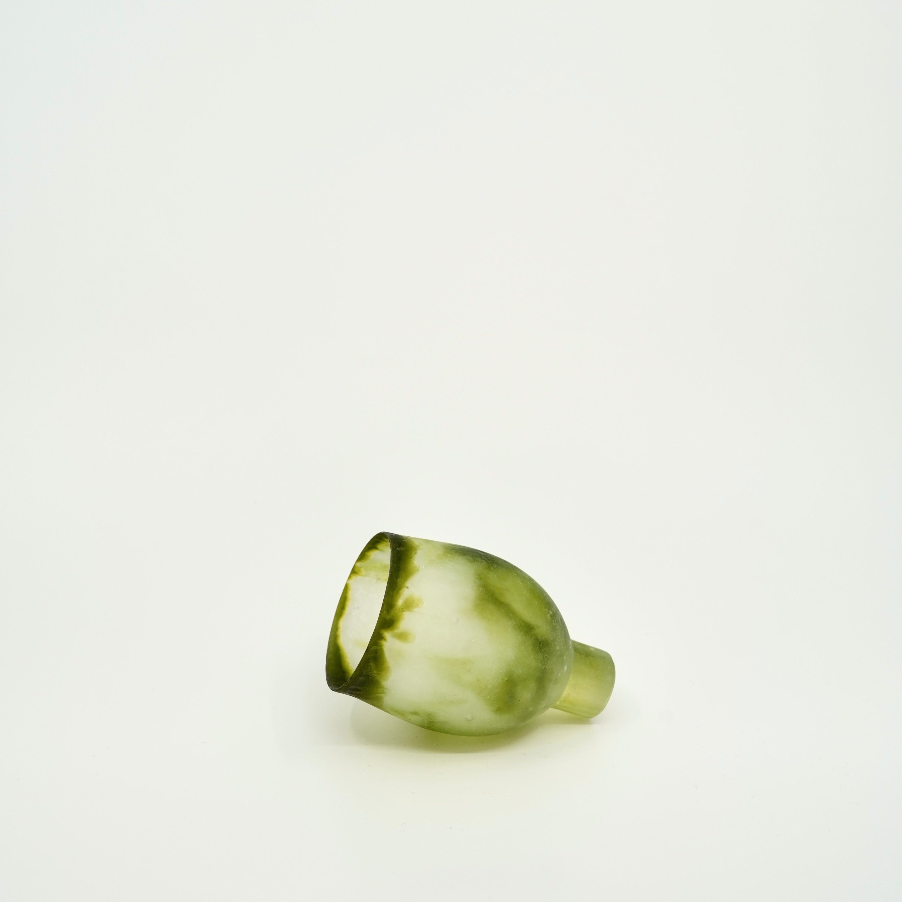 Tulip Glass Cup – Moss Green