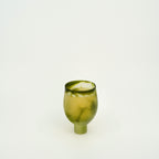 Tulip Glass Cup – Moss Green