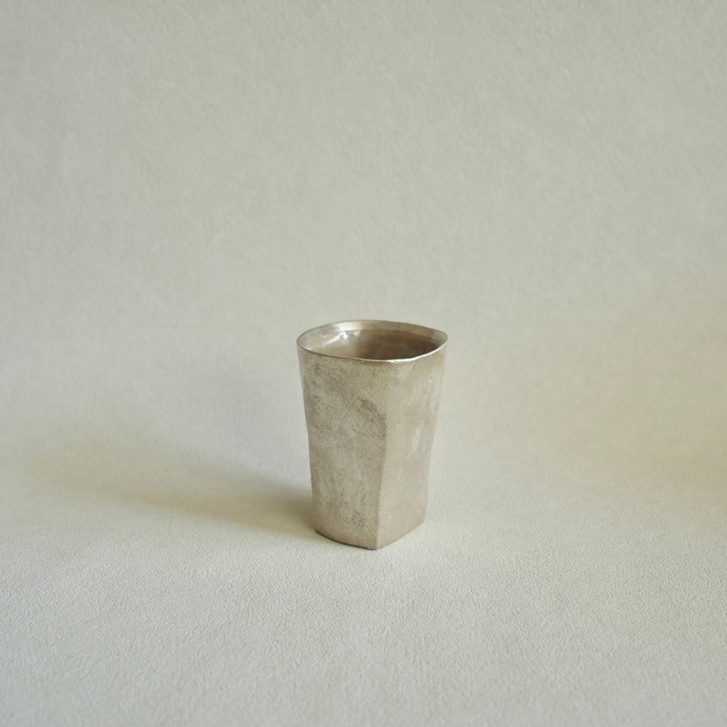 Silver Faceted Cup – Medium
