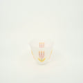 Floral Relief Glass Cup