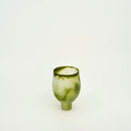 Tulip Glass Cup – Moss Green