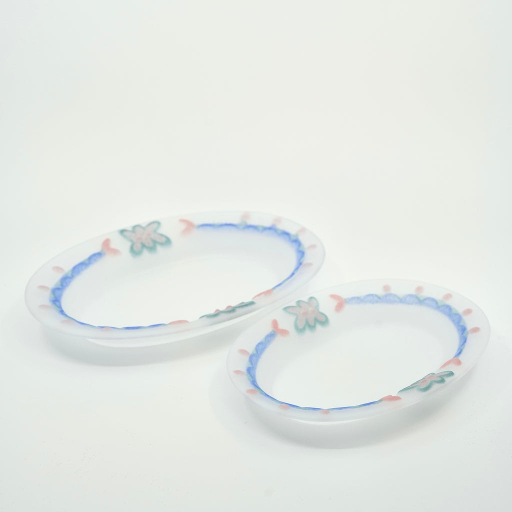Relief Glass Plate – Oval