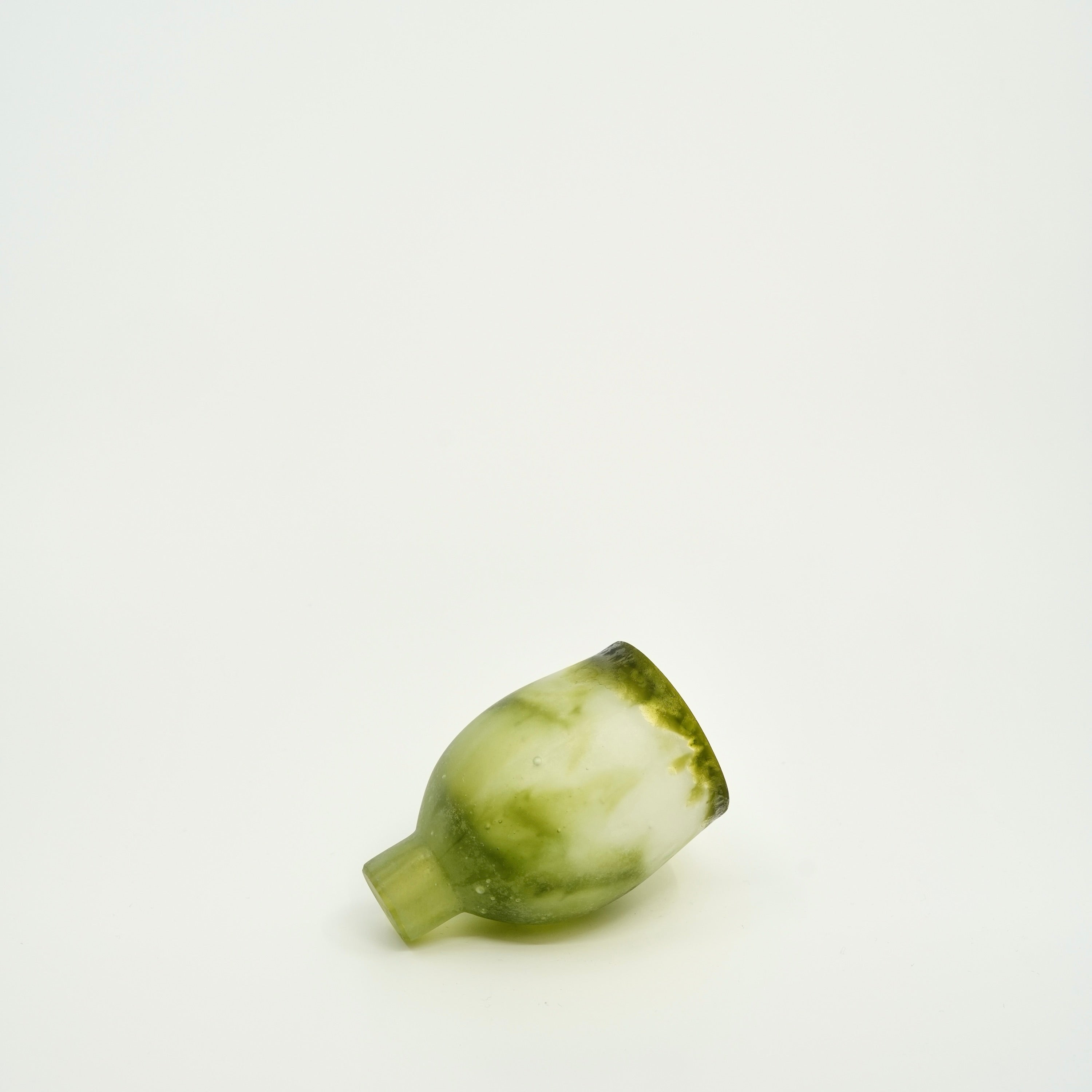 Tulip Glass Cup – Moss Green