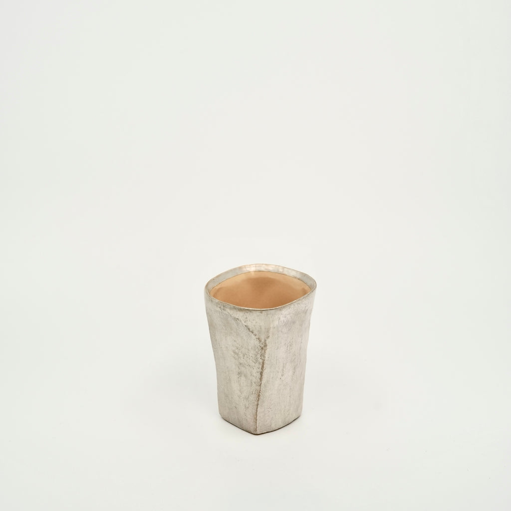 Silver Faceted Cup – Medium