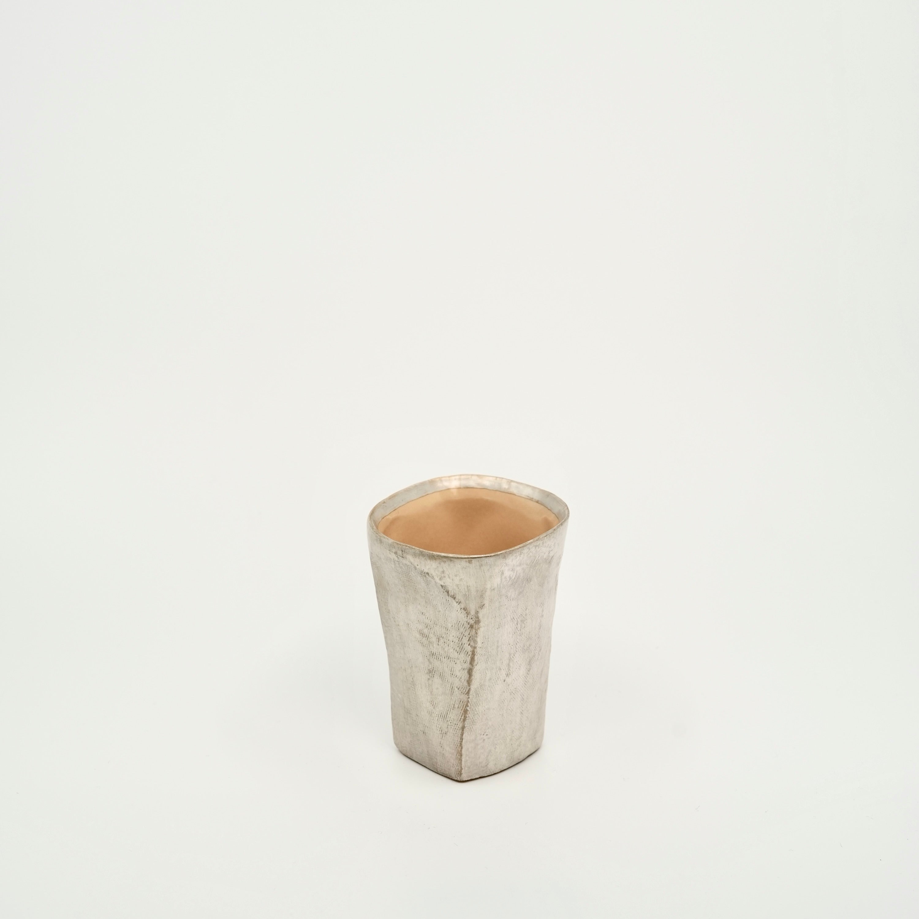 Silver Faceted Cup – Medium