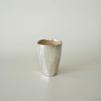 Tall Faceted Cup - Beige