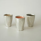 Tall Faceted Cup - Pink/Blue