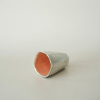 Tall Faceted Cup - Pink/Blue