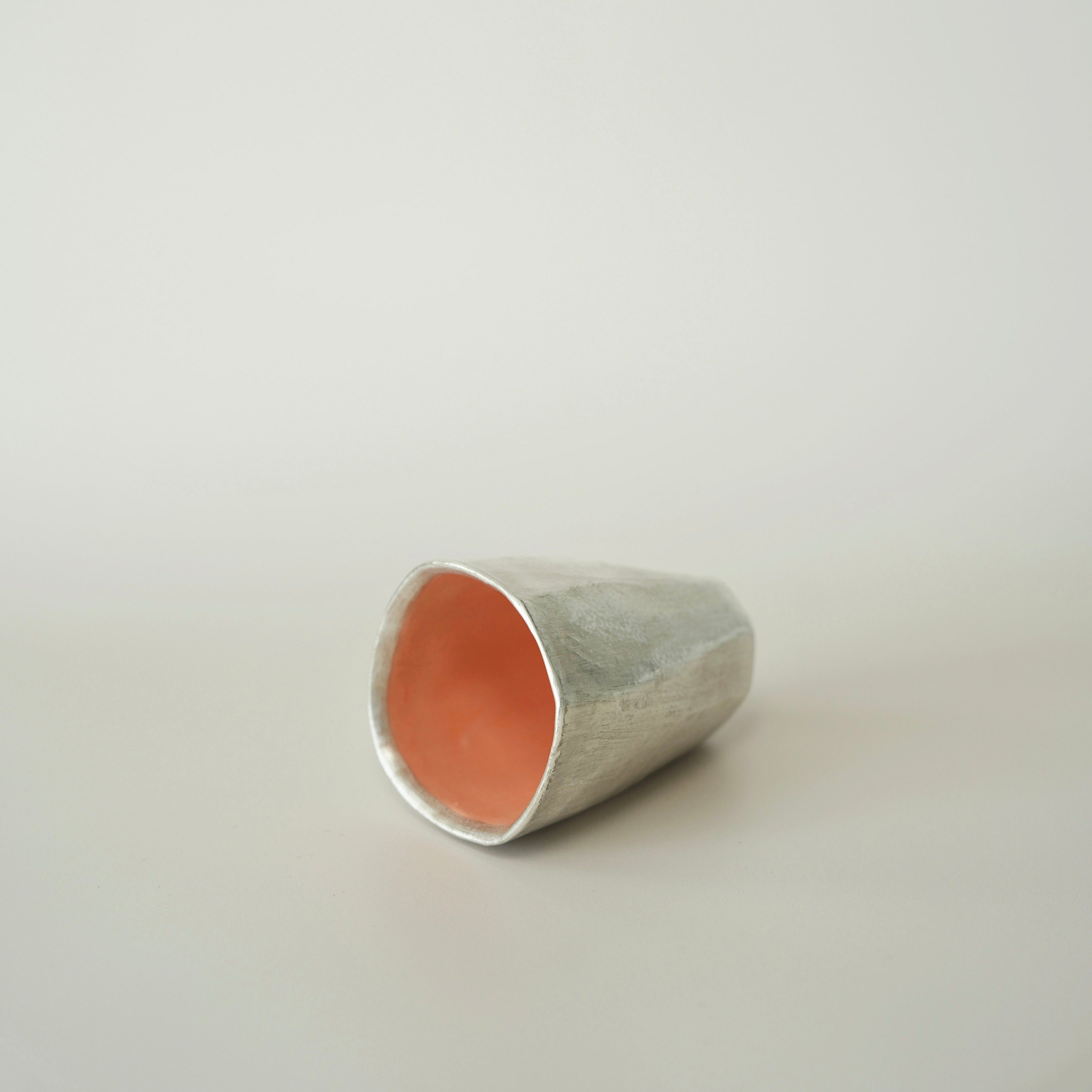 Tall Faceted Cup - Pink/Blue