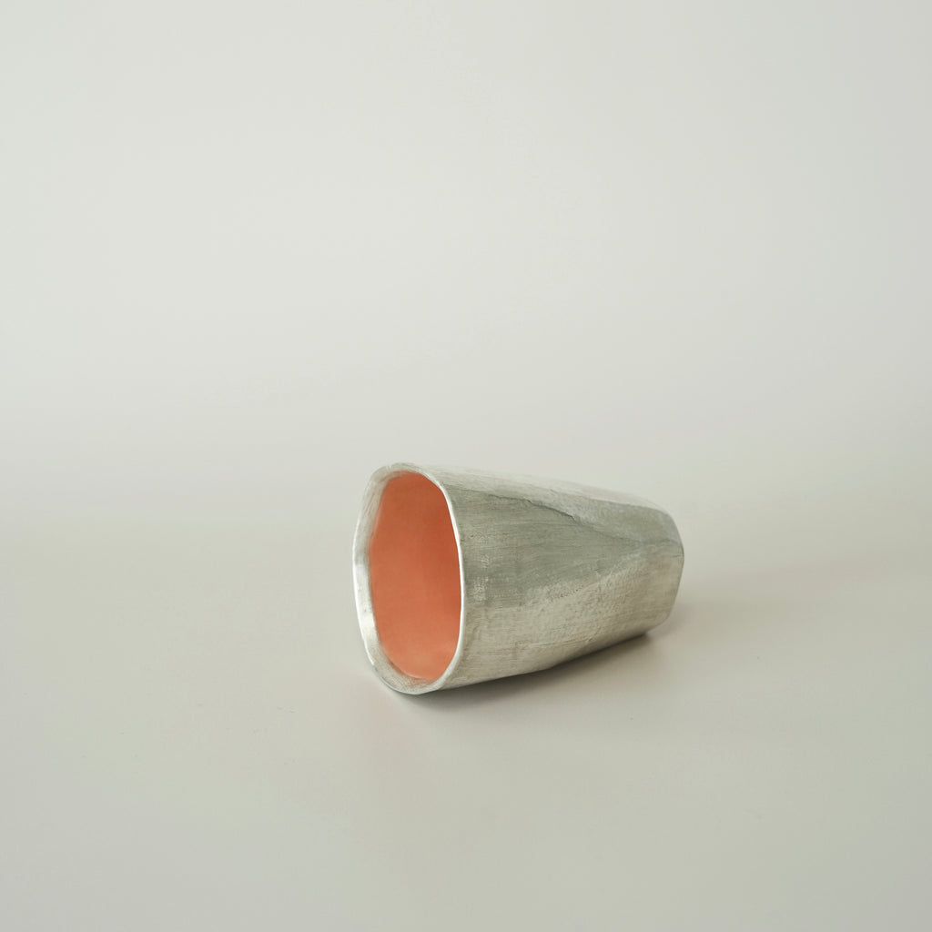 Tall Faceted Cup - Pink/Blue