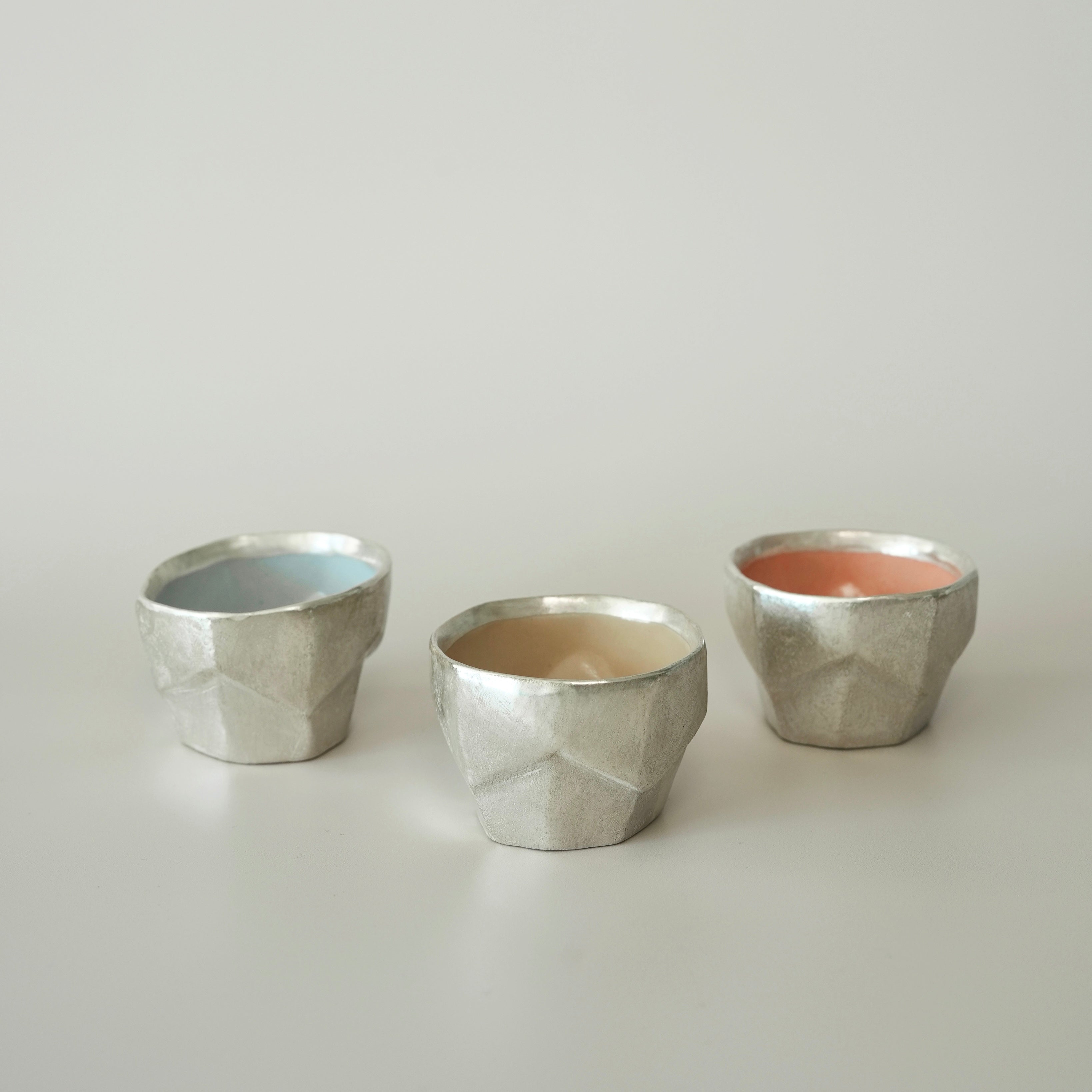 Small Geometric Cup – Beige