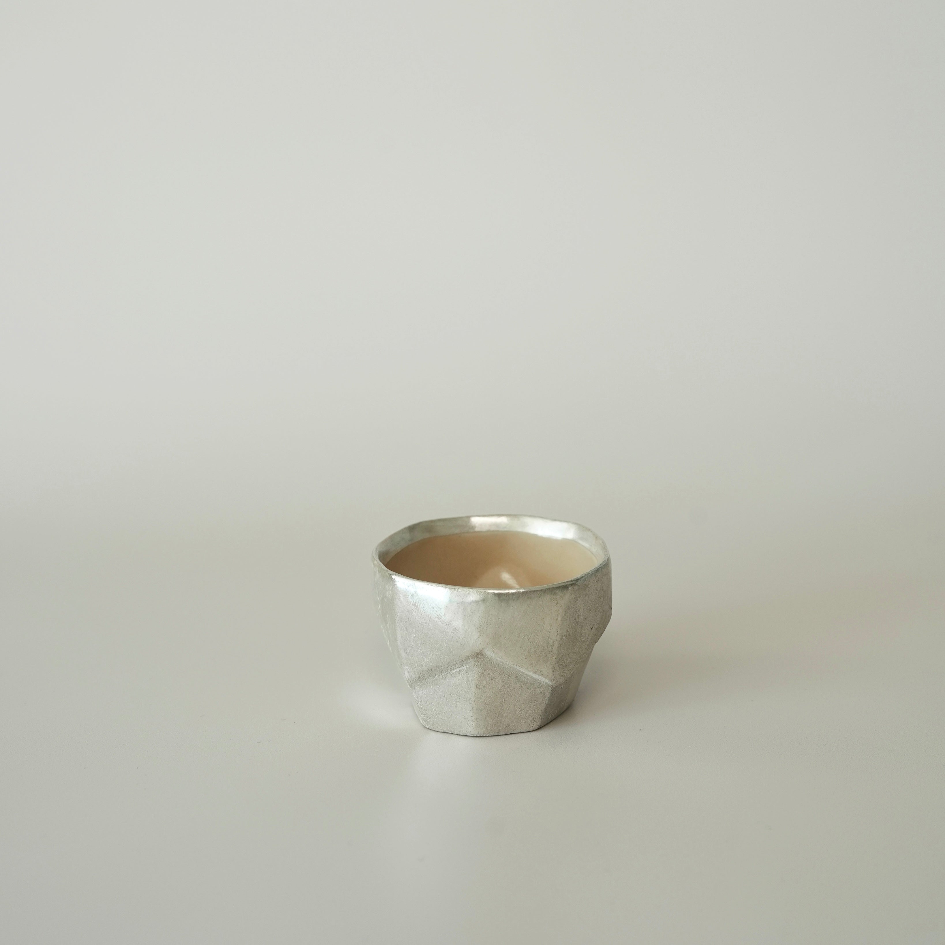 Small Geometric Cup – Beige