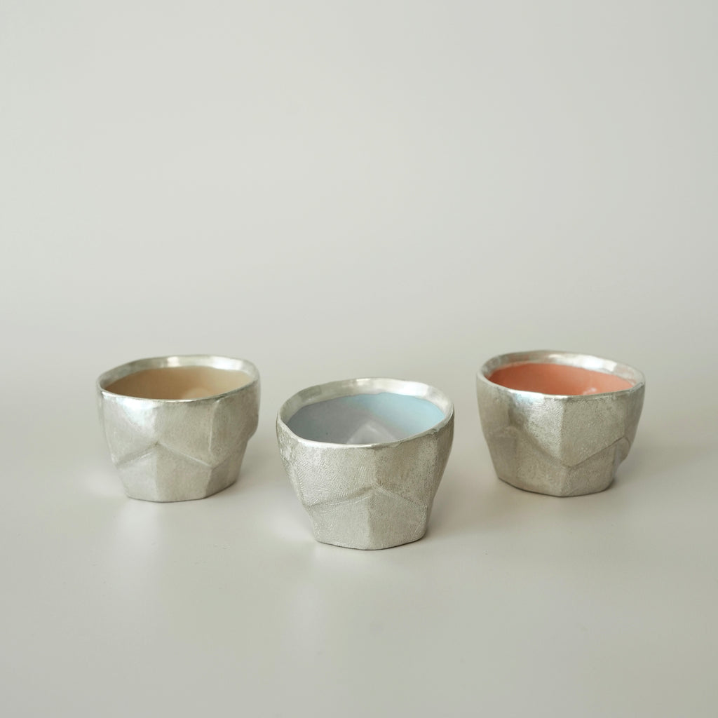 Small Geometric Cup – Blue