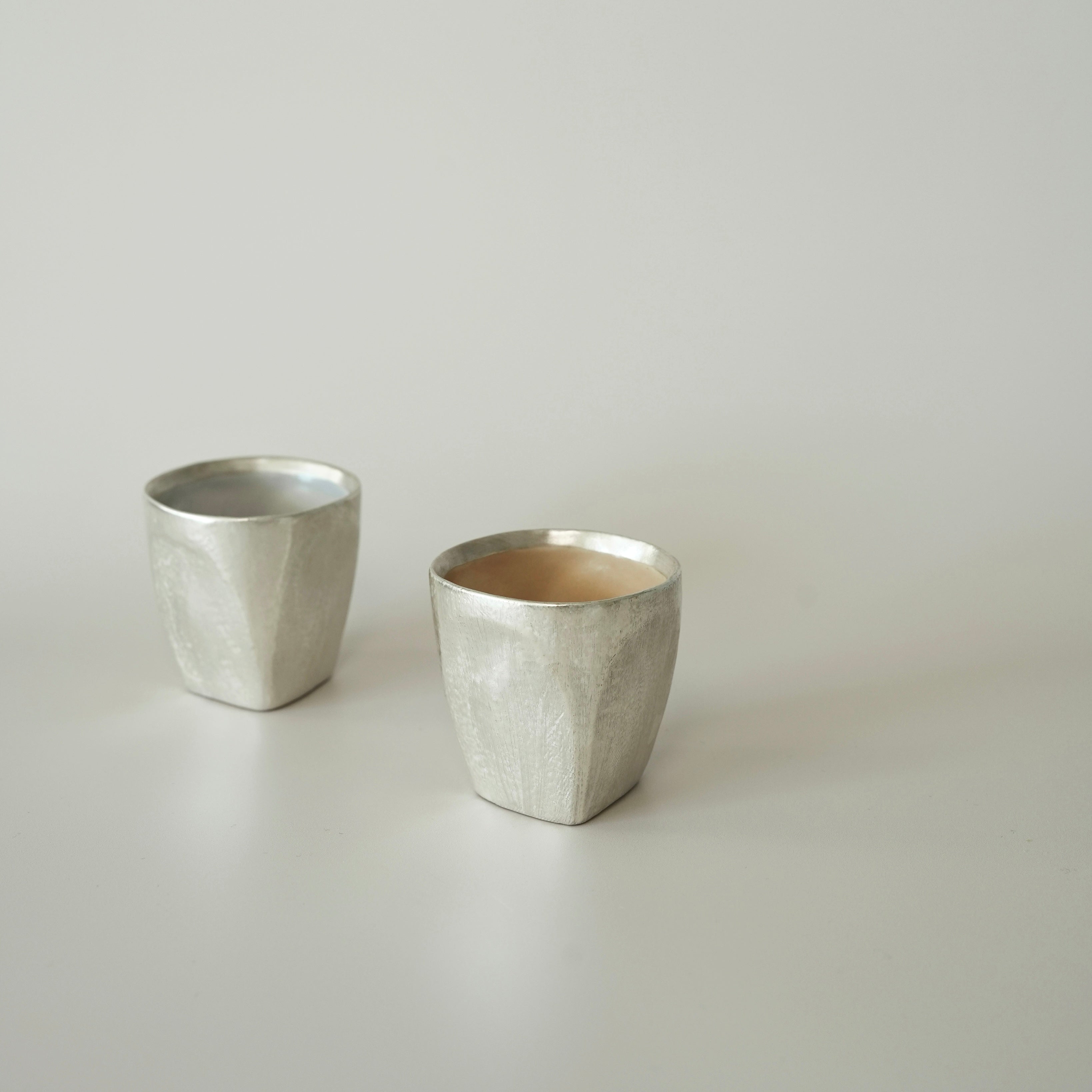 Small Faceted Cup – Blue