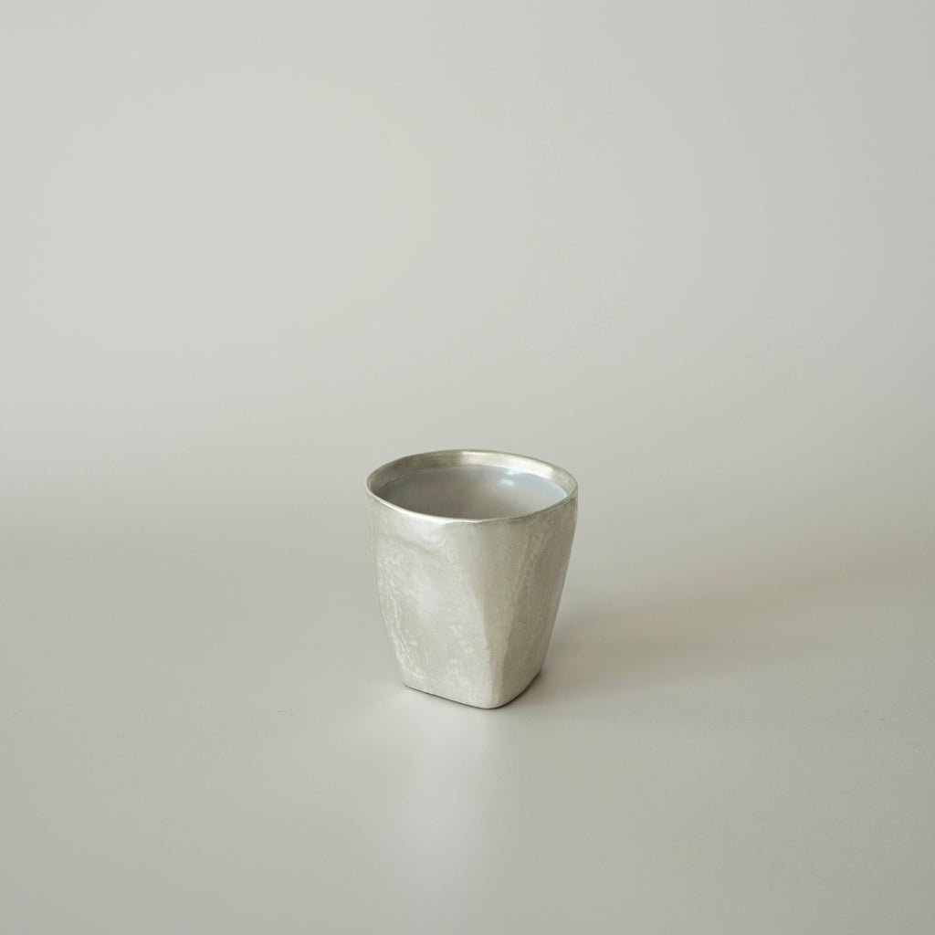 Small Faceted Cup – Blue
