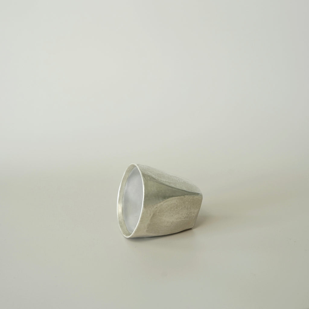 Small Faceted Cup – Blue