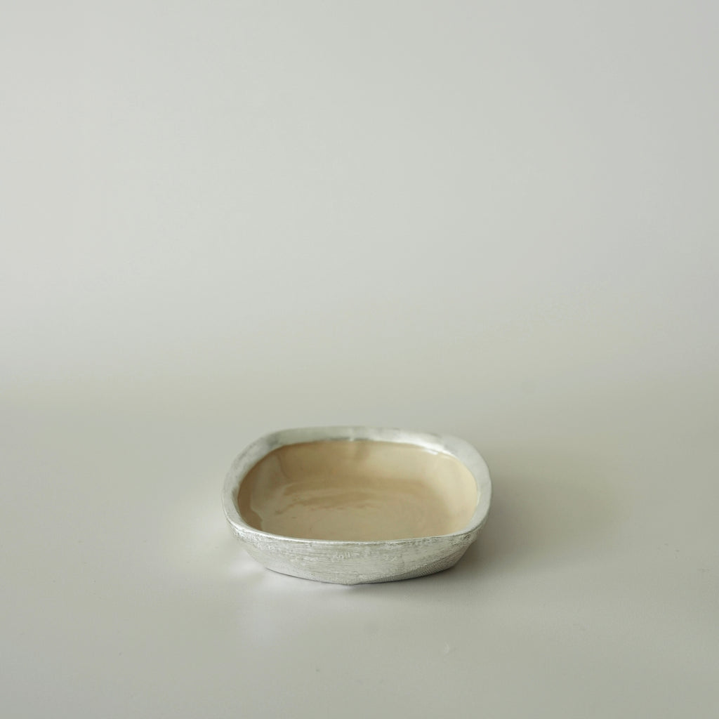 Small Square Dish – Beige