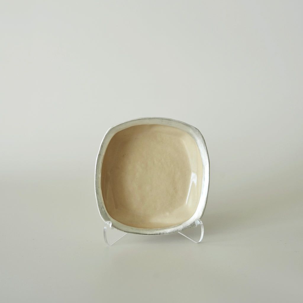 Small Square Dish – Beige