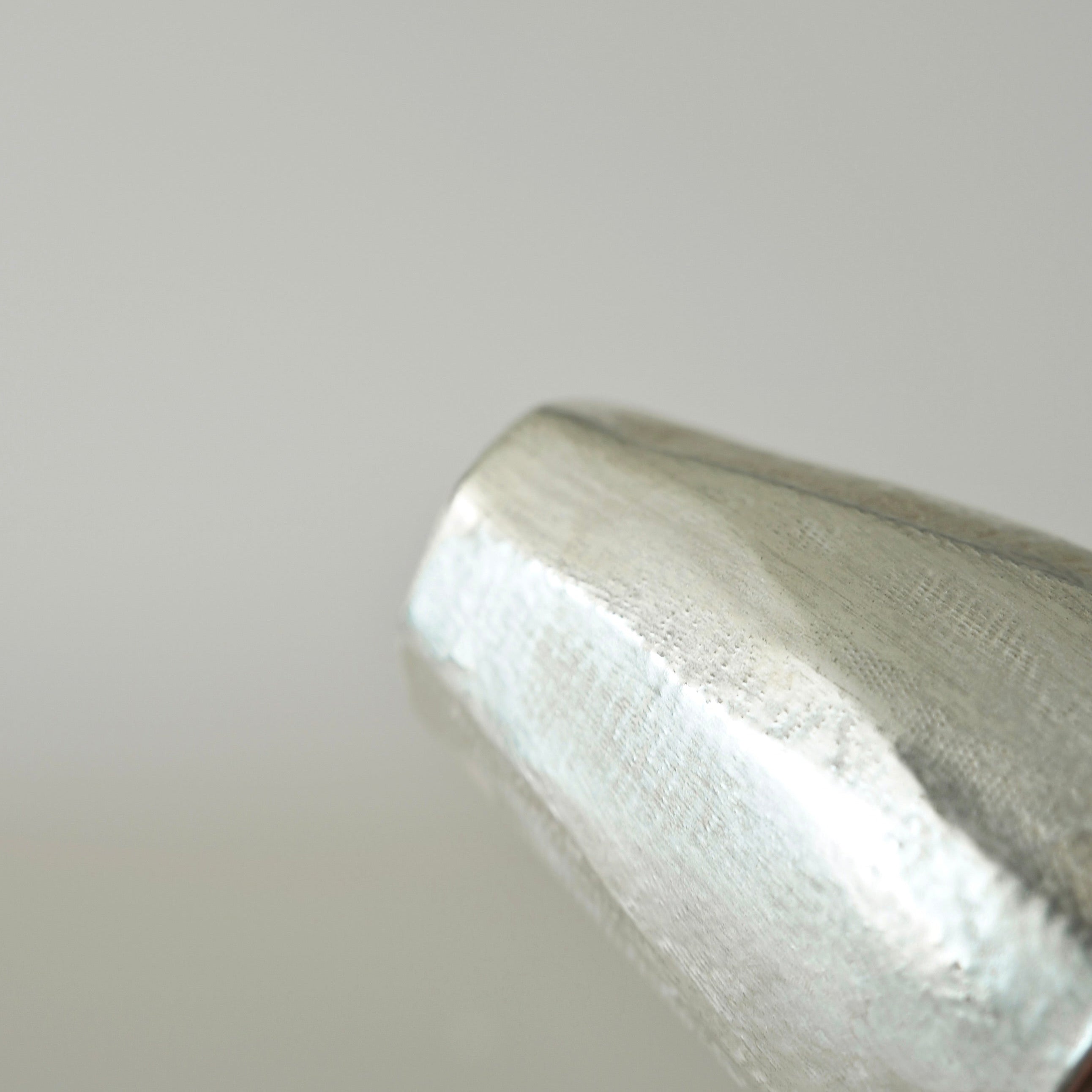 Tall Faceted Cup - Olive Green